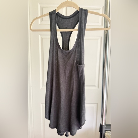 #1 Gray Racerback Tank Top - Picture 3 of 3